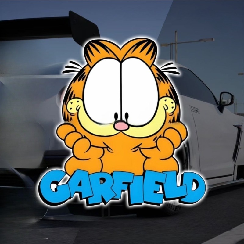 Car Accessories For Decoration - Pegatinas creativas y lindas de Garfield