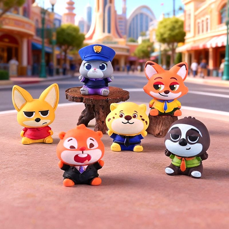 Car Accessories For Decoration - Figura pequeña de resina de Zootopia,