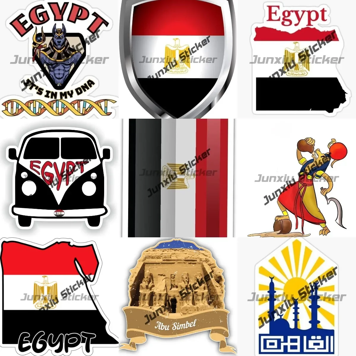 Car Accessories Egypt - Cairo Egipto emblema pegatina diosa egipcia