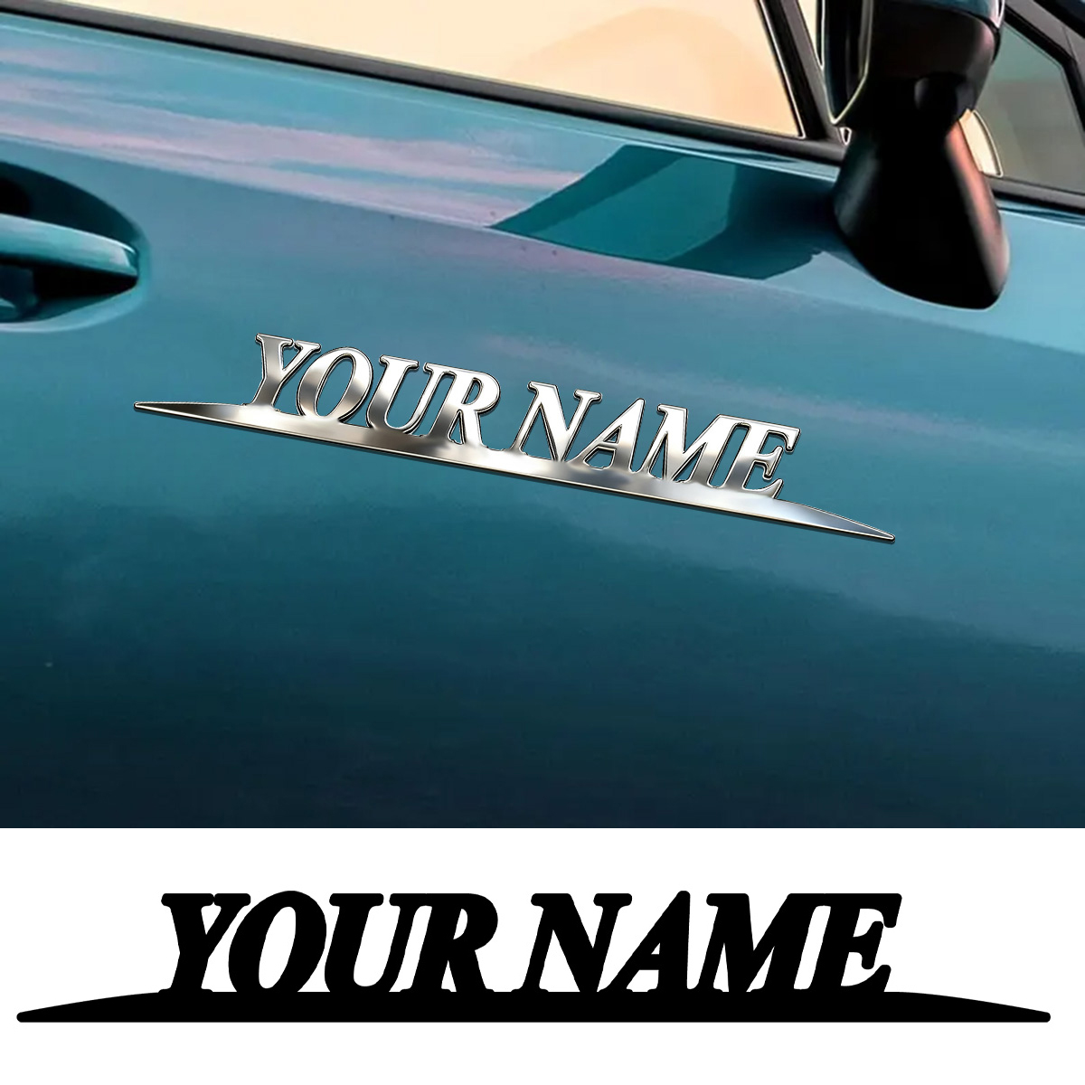 Car Accessories Gifts - Pegatinas de Metal de moda con