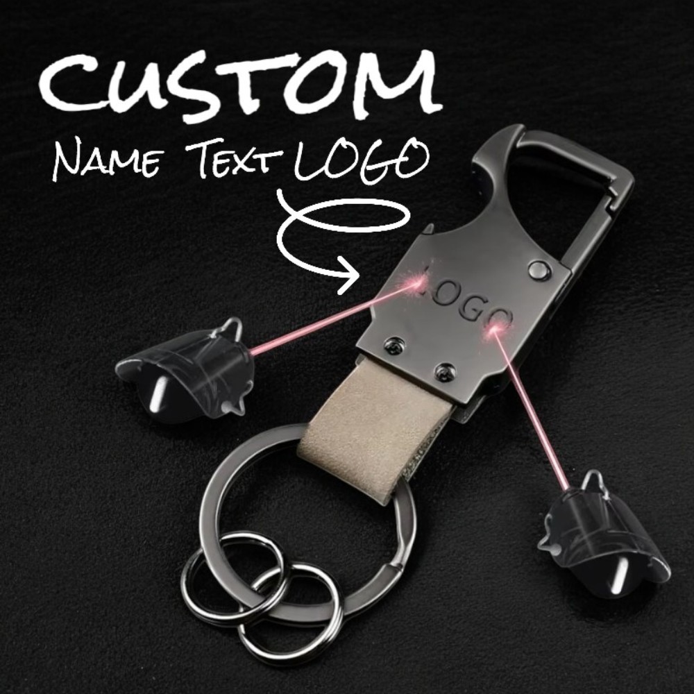Car Accessories Logo - 1 unidad Llavero de cuero y