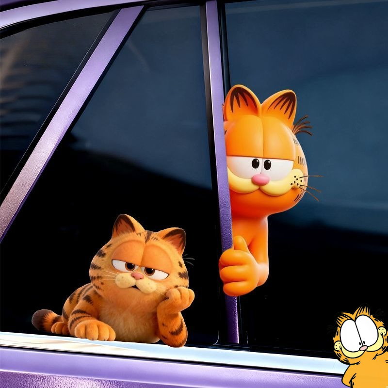 Car Accessories For Decoration - Pegatinas de Garfield, Anime, Dibujos Animados,