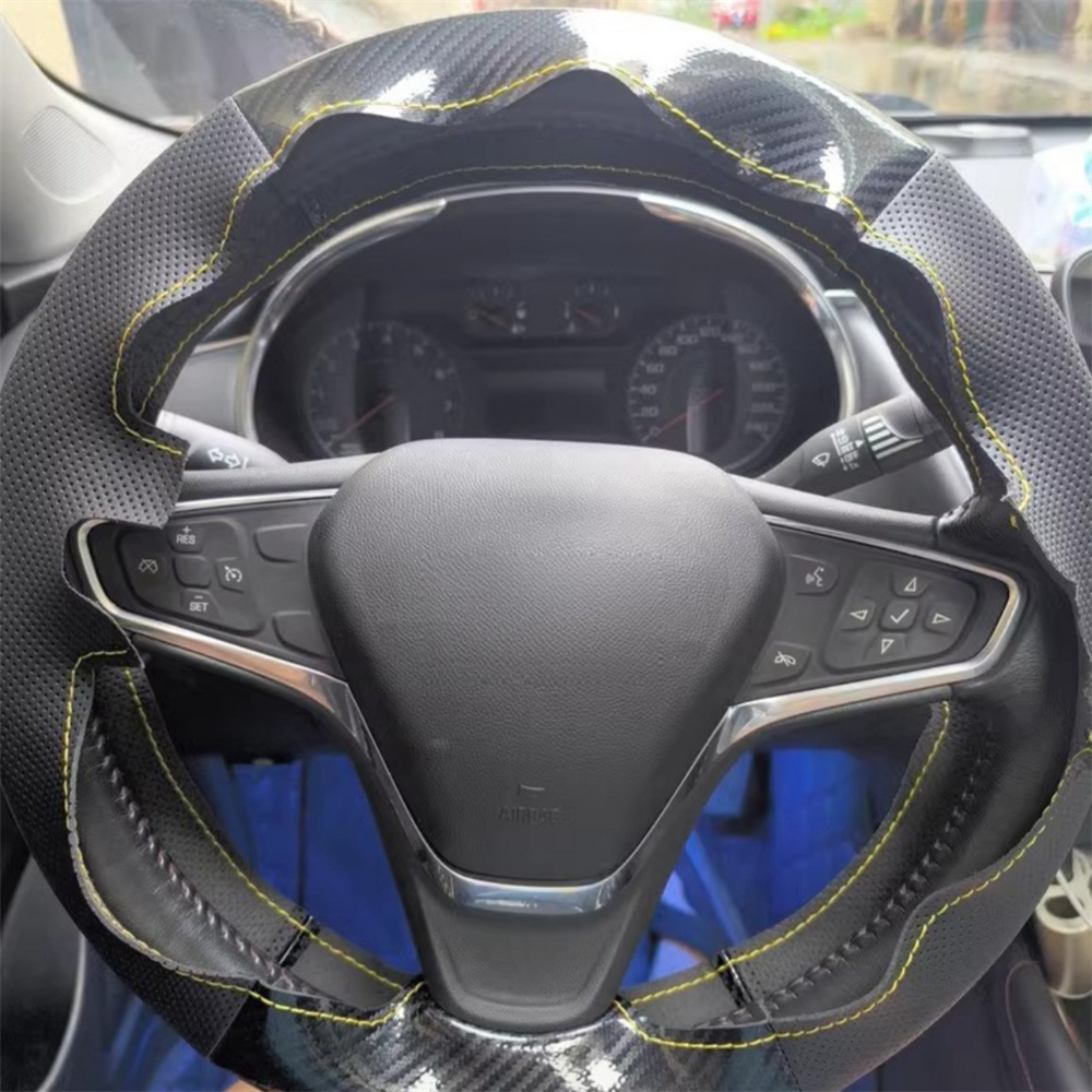 Car Accessories Xl6 - Funda trenzada para volante de coche,