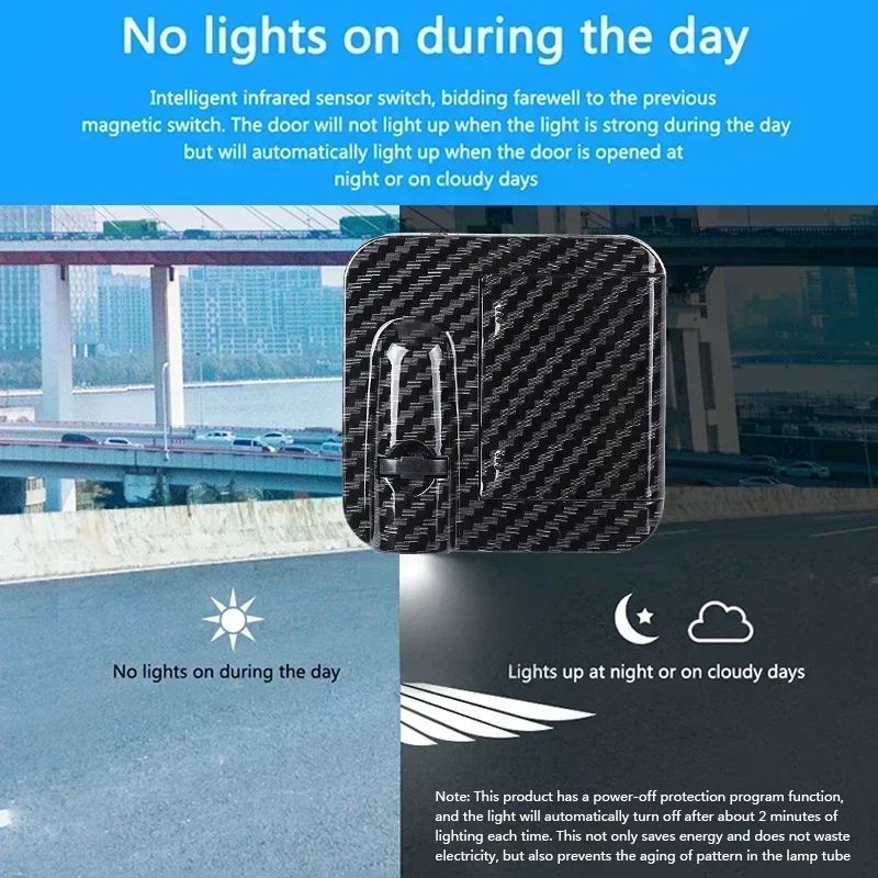 2/4 Piezas Luces LED HD Inalám - Car Accessories Logo reseña y precio
