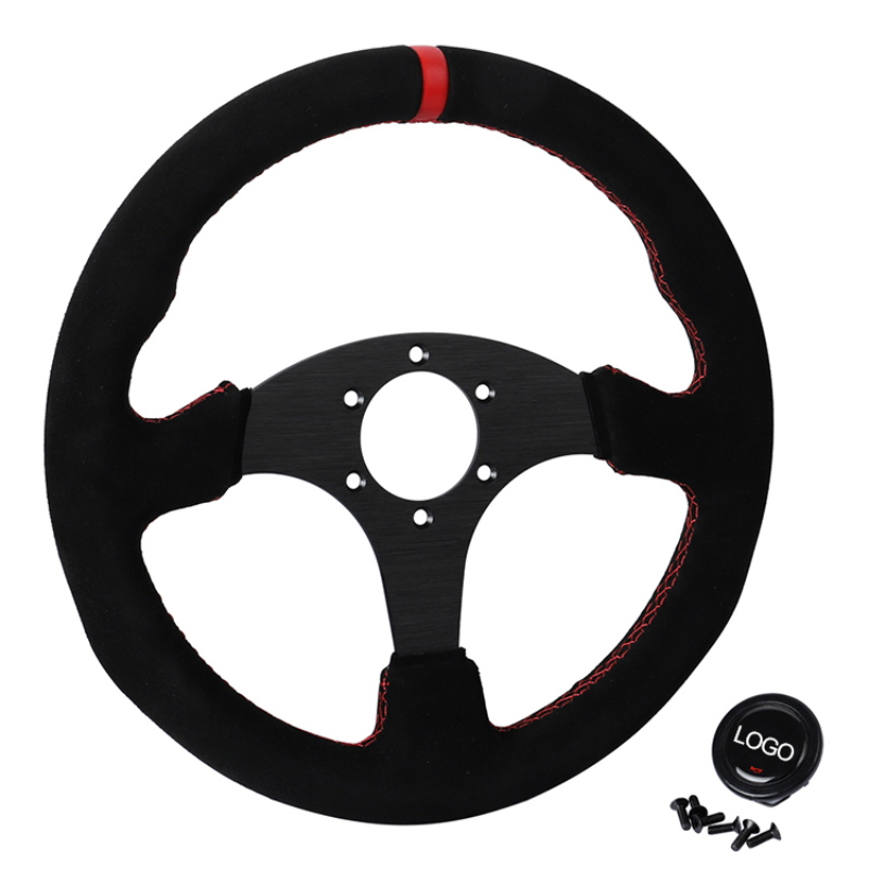 Volante Deportivo de Gamuza co - Car Accessories Logo reseña y precio