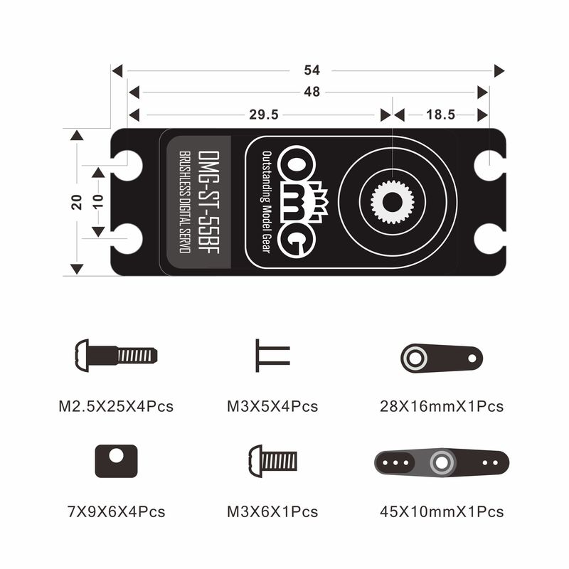 Servomotor Omg de 50kg Omg-St- - Car Accessories Omg reseña y precio