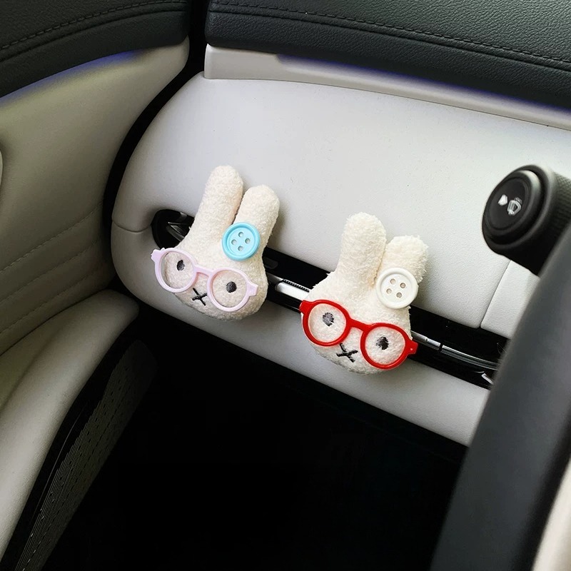 Lindo conejo con gafas, clip p - Car Fragrance Diffuser reseña y precio